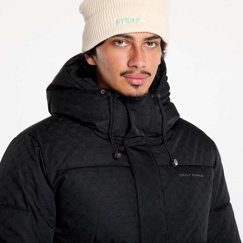 Daily Paper Monogram Puffer Jacket Black