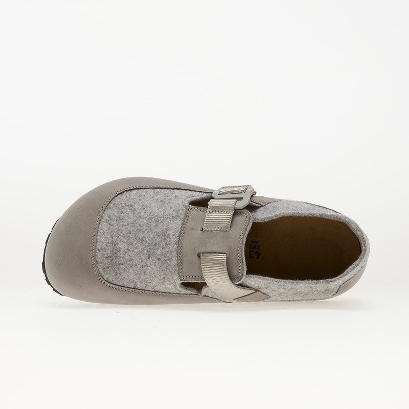 Birkenstock London Nova Felt Leather/ Textile/ Felt Stone Coin
