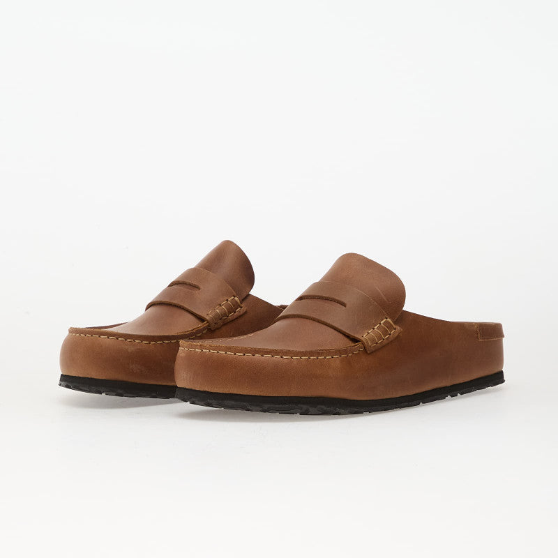 Birkenstock Naples Wrapped Oiled Leather Cognac
