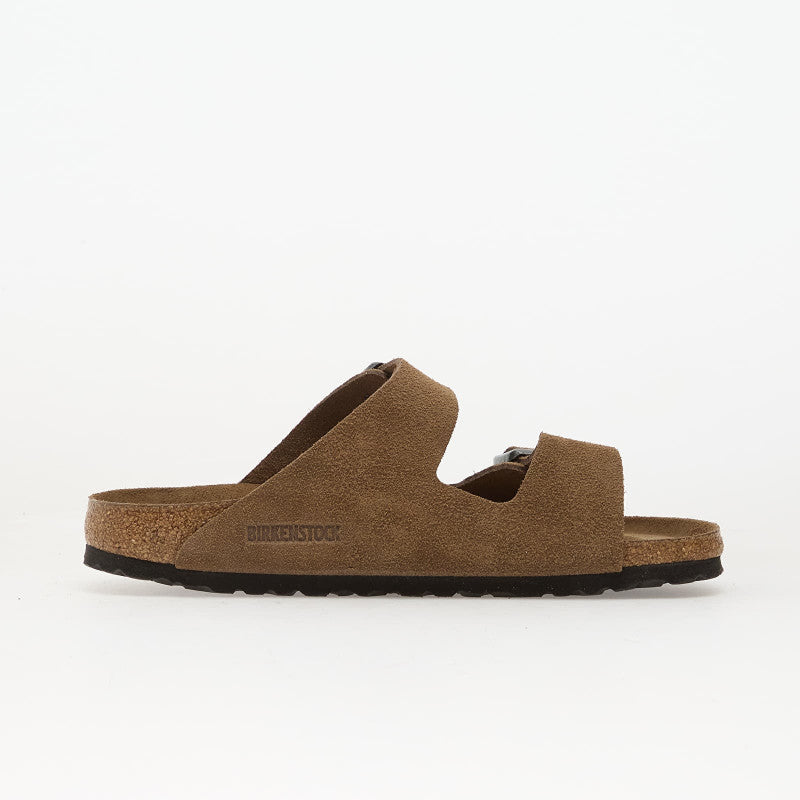 Birkenstock Arizona Soft Footbed Suede Leather Dark Tea Tonal