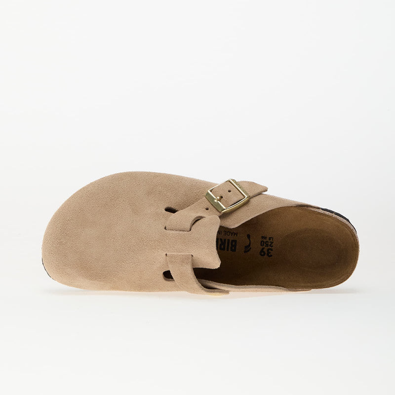 Birkenstock Boston BS Suede Leather Sandcastle