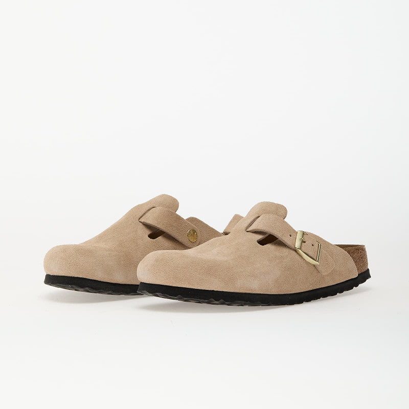Birkenstock Boston BS Suede Leather Sandcastle