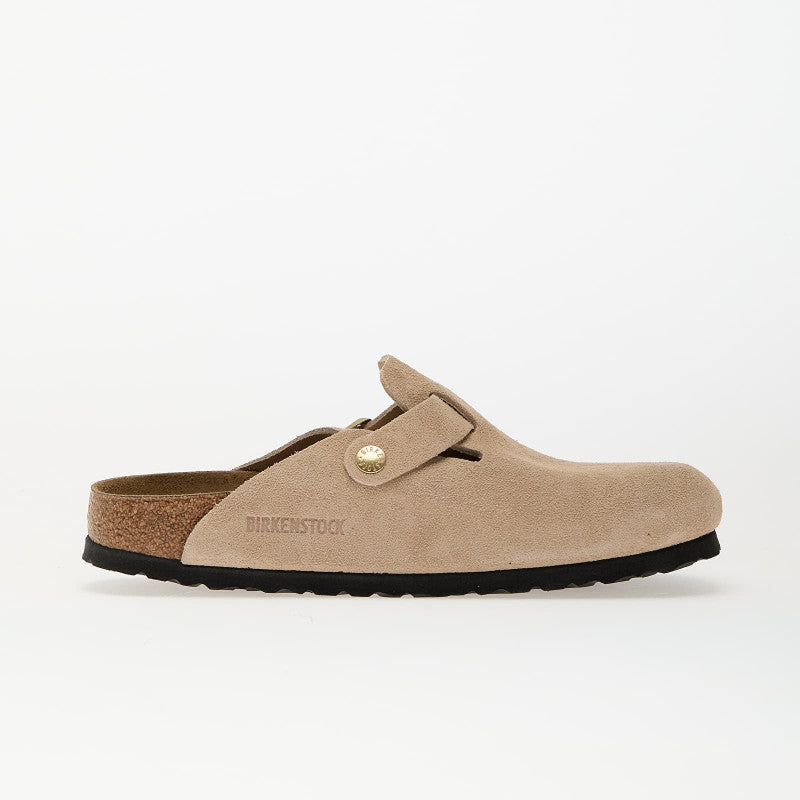 Birkenstock Boston BS Suede Leather Sandcastle