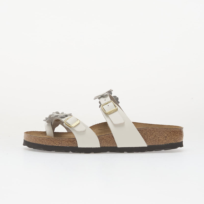 Birkenstock Mayari Flower Embellishment Leather Women White