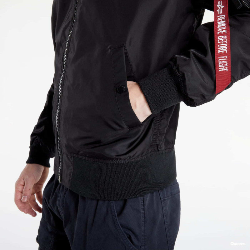 Alpha Industries MA-1 TT Hood BP Reflective Jacket Black