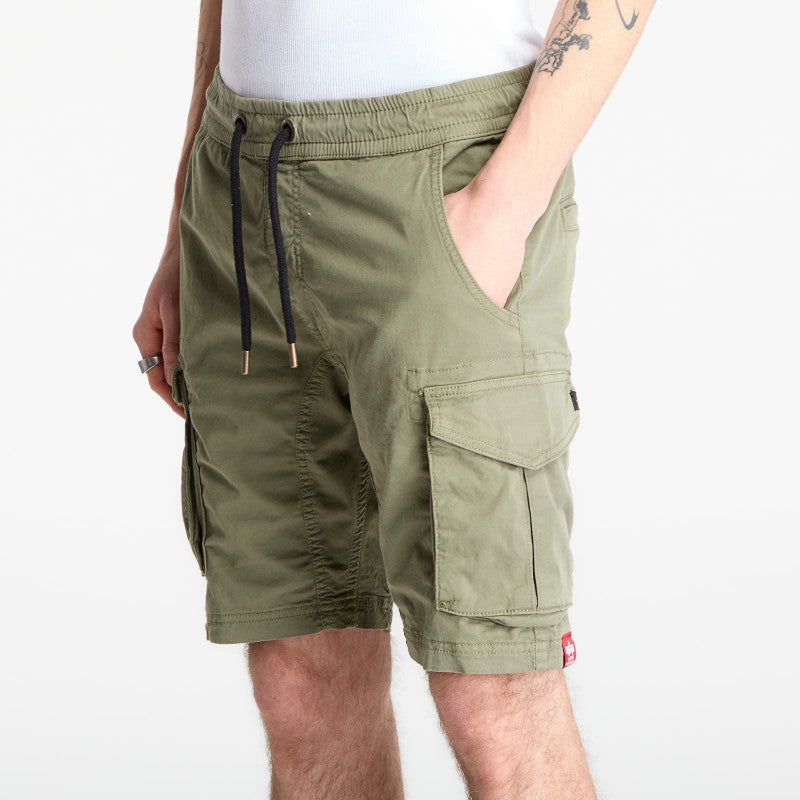 Alpha Industries Cotton Twill Jogger Short Vintage Green