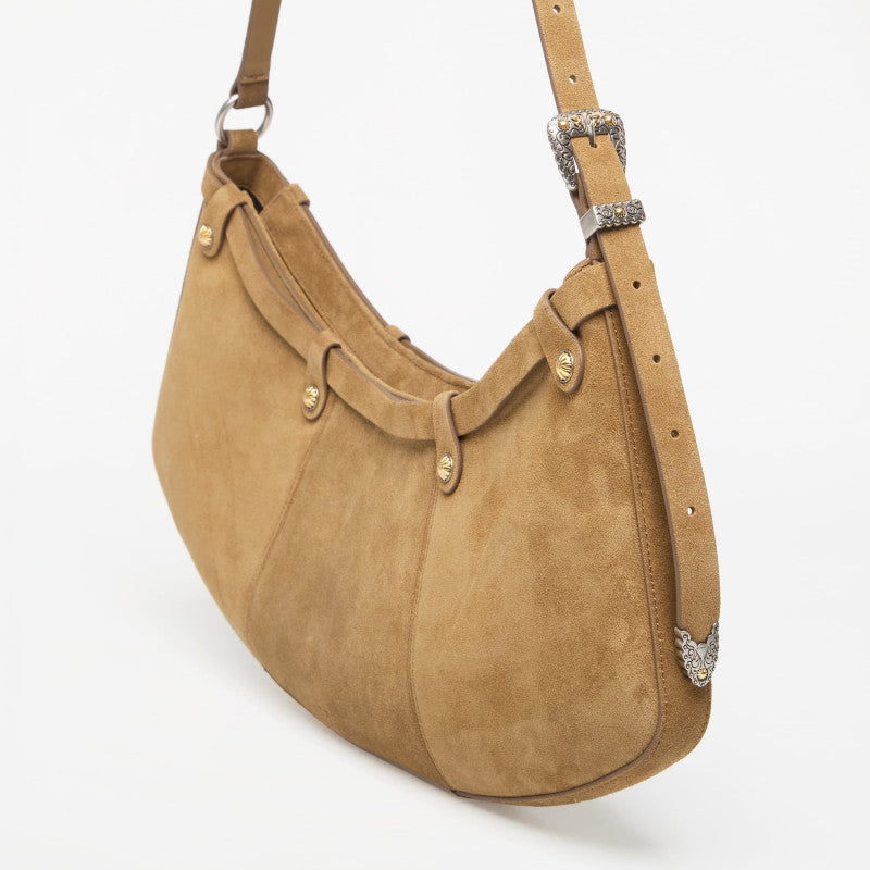 Pinko Pocket Body Bag Big Suede Verde Cang