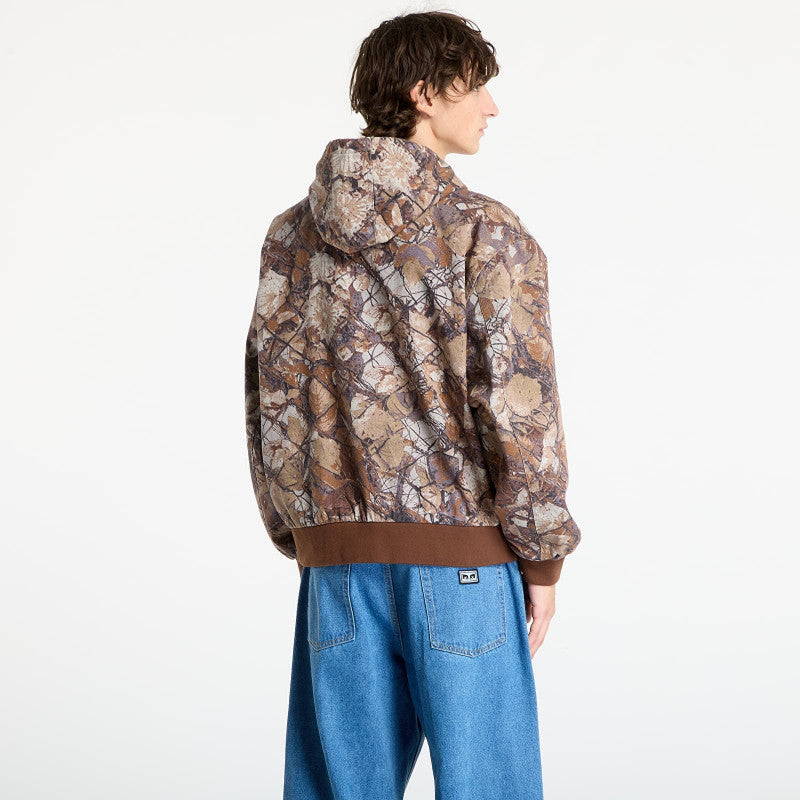 OBEY Glen Zip Up Jacket Fence Camo Multi