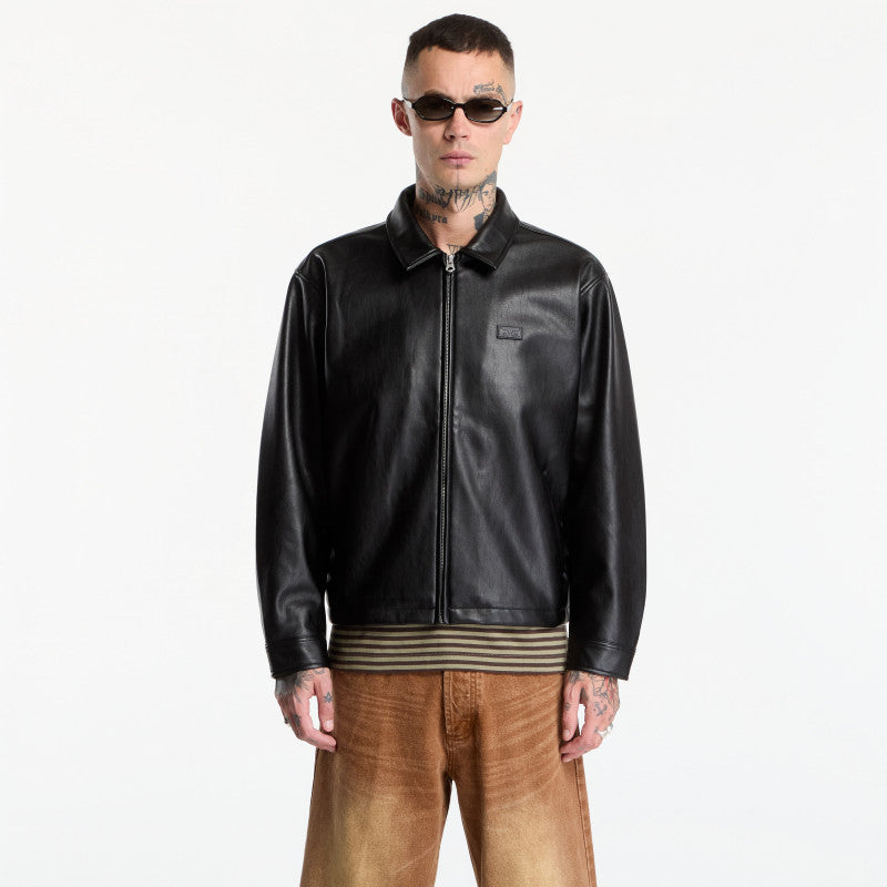 Obey Workman PU Jacket Black