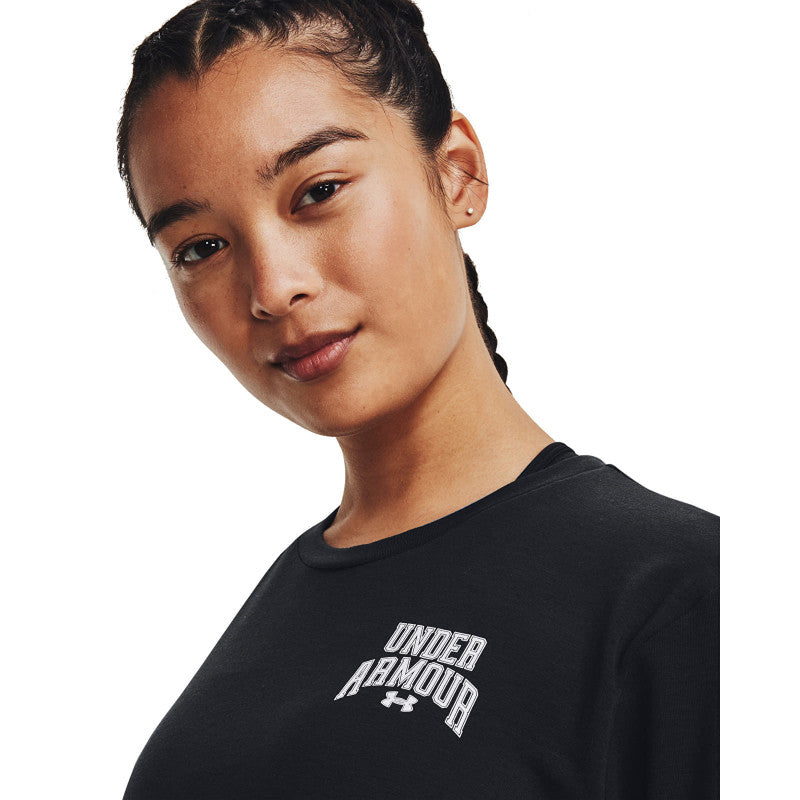Under Armour Rival Terry Graphic Crew Black