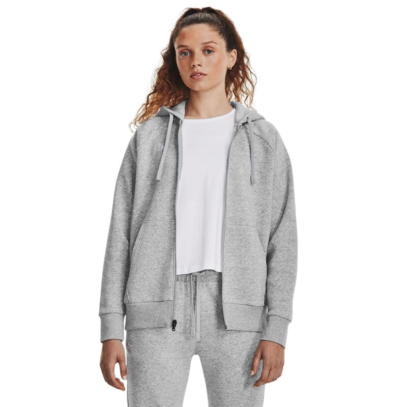 Under Armour Rival Fleece Fz Hoodie Mod Gray Light Heather
