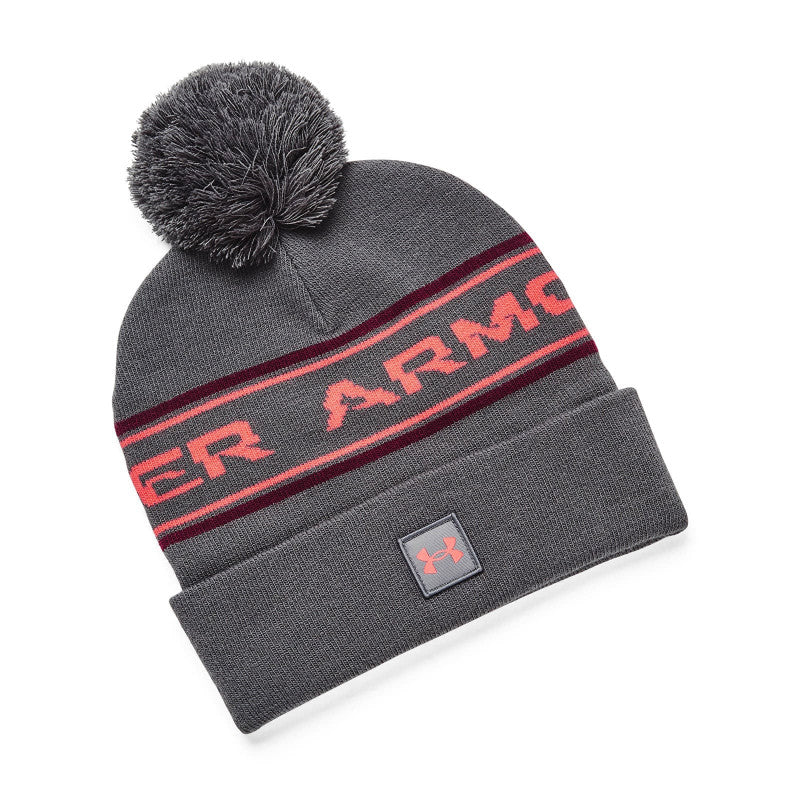 Under Armour Men'S Halftime Pom Beanie Pitch Gray