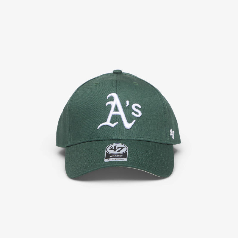47 Brand MLB Mvp Raised Basic Oakland Athletics Cap Dark Green