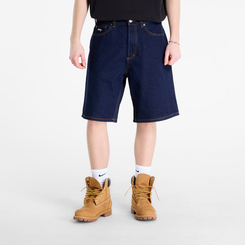OBEY Bigwig Baggy Denim Short Rinse Indigo