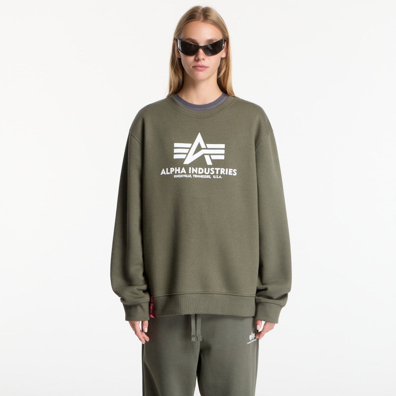 Alpha Industries Basic Hoody Small Logo II Dark Olive