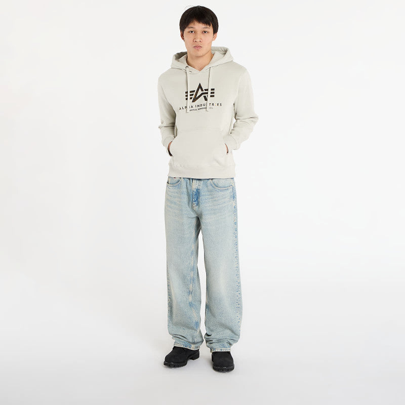 Alpha Industries Basic Hoodie BL Effect Print Stone