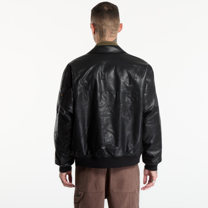 Alpha Industries PU College Jacket Black