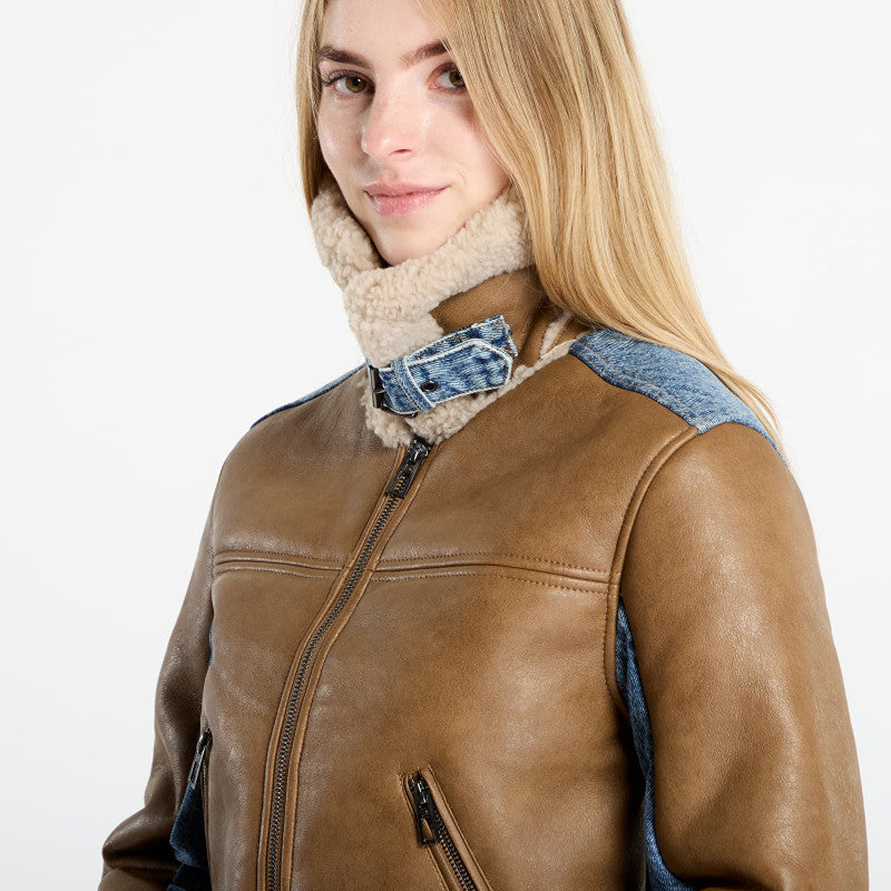Desigual Double Jacket Brown