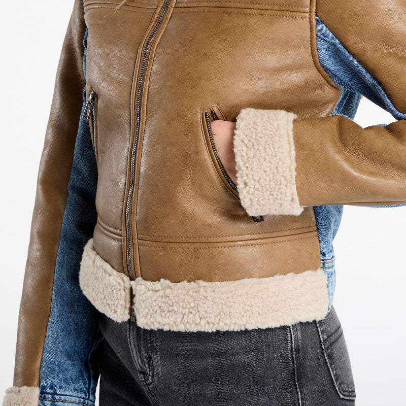 Desigual Double Jacket Brown