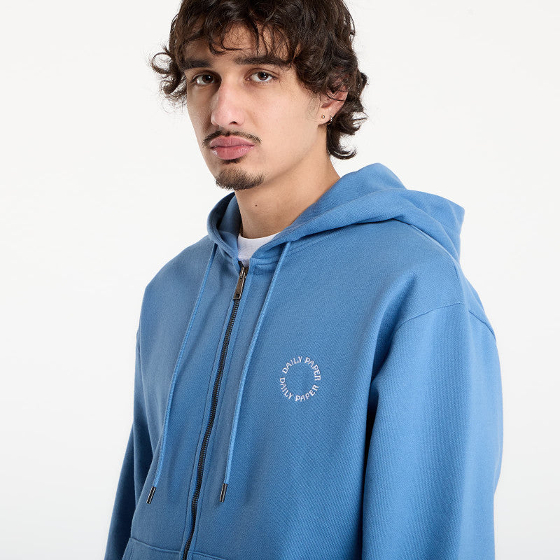 Daily Paper Orbit Embroidery Zip Hoodie Quiet Harbor