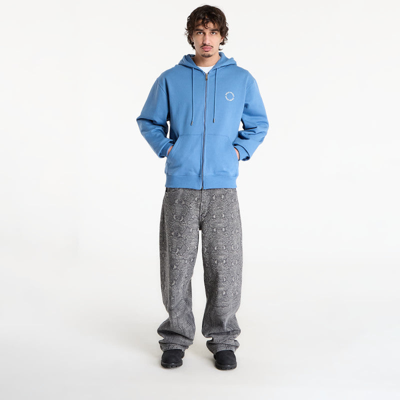 Daily Paper Orbit Embroidery Zip Hoodie Quiet Harbor