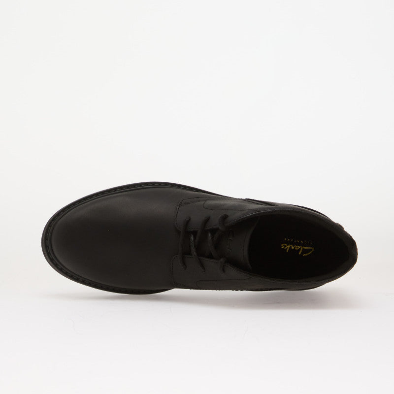 Clarks Newford Mid Black Leather