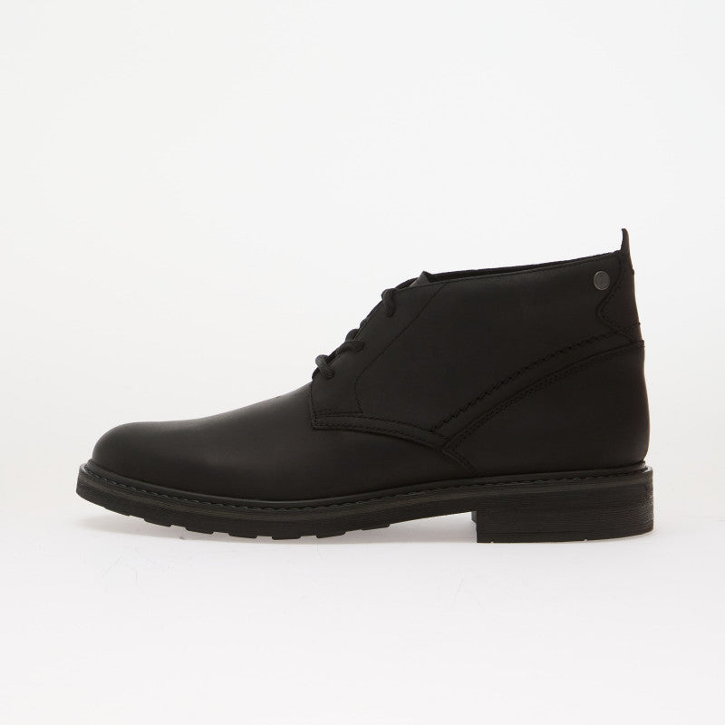 Clarks Newford Mid Black Leather