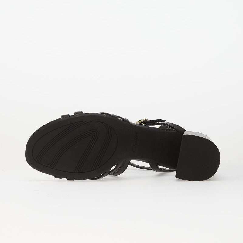 Clarks Ezoria Strap Black Leather