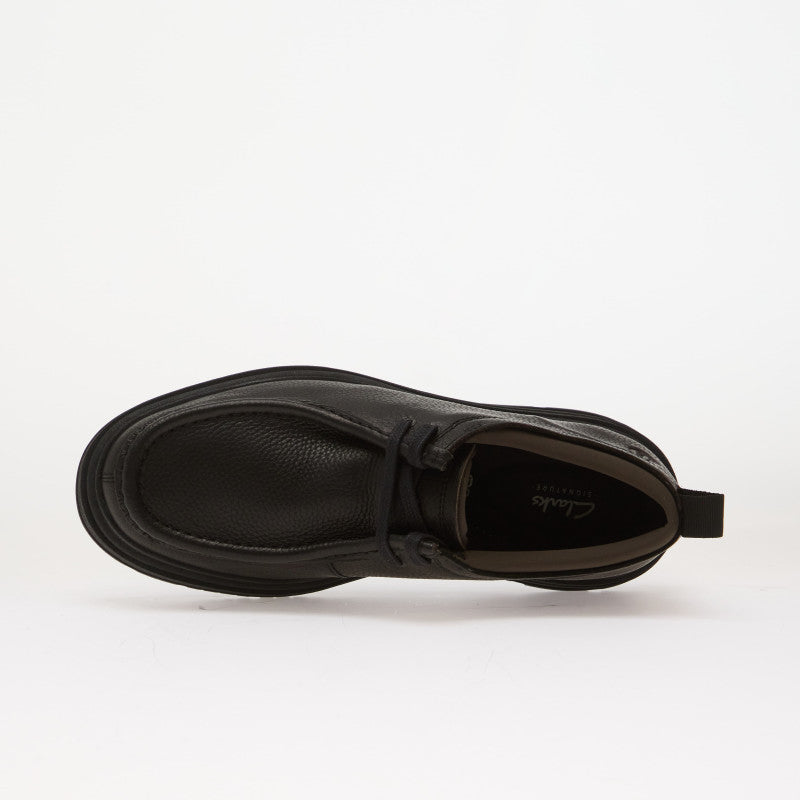 Clarks Badbury Seam Black Leather