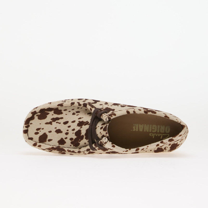 Clarks Originals Wallabee Brown Cow Print
