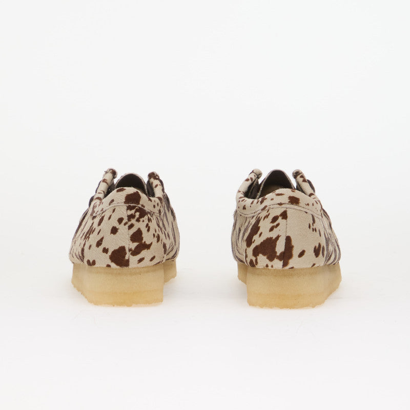 Clarks Originals Wallabee Brown Cow Print