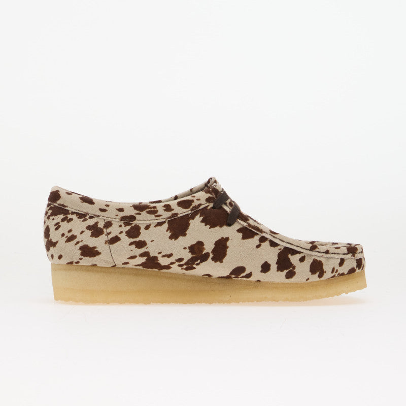 Clarks Originals Wallabee Brown Cow Print