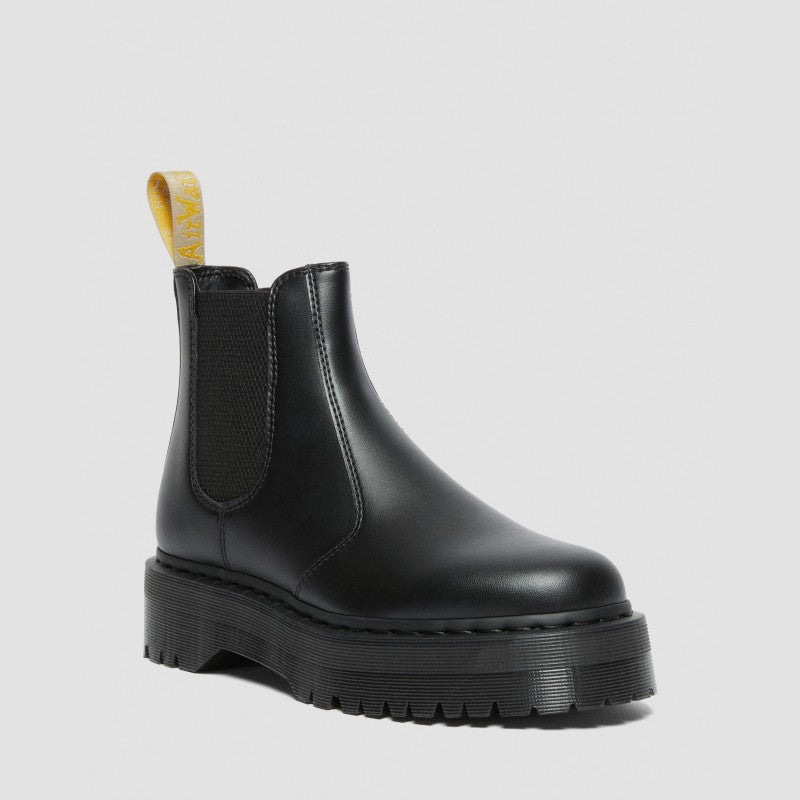Dr. Martens 2976 VEGAN PLATFORM Black Felix Rub Off