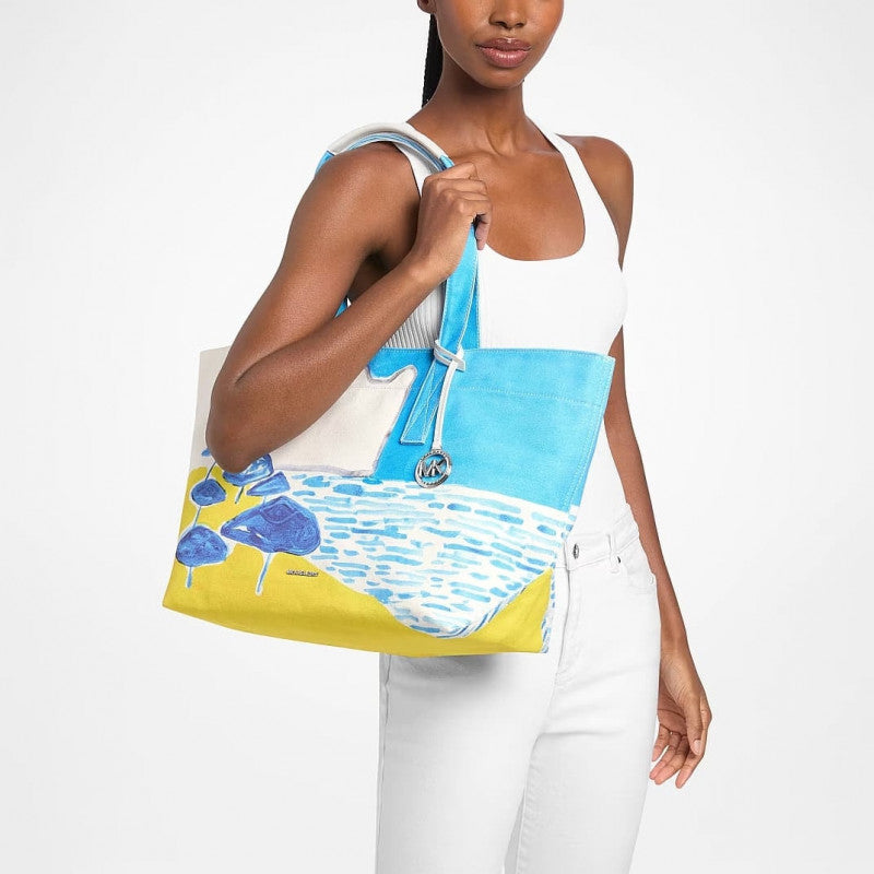 Michael Kors X Christina Zimpel Large Tote Milos Blue