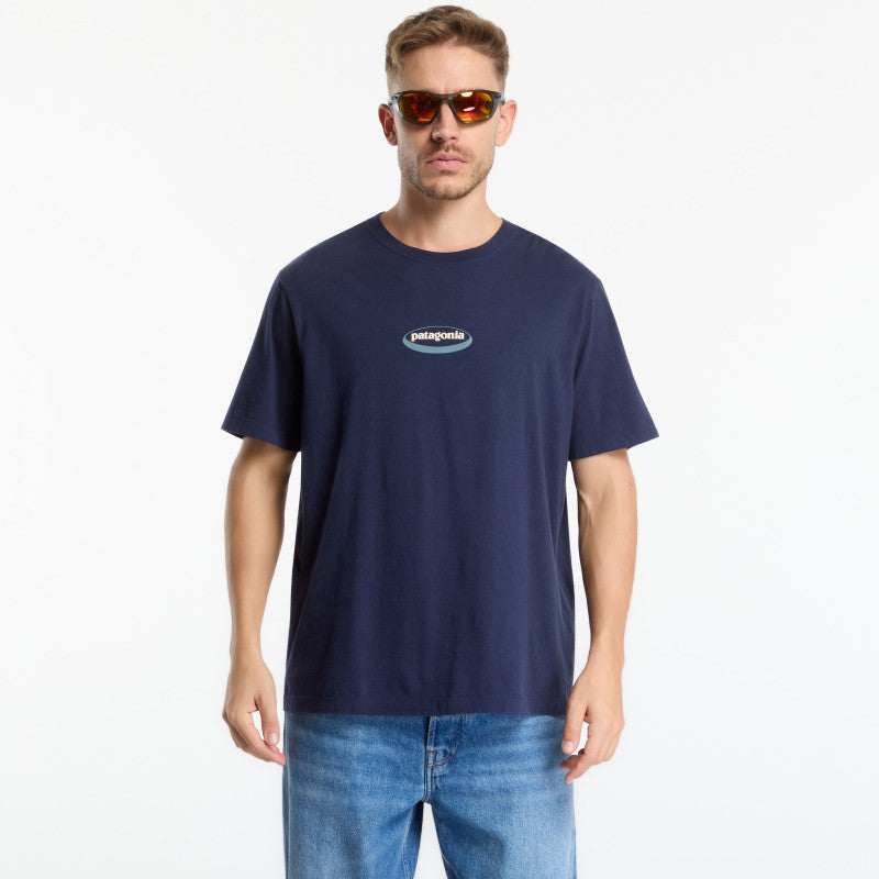 Patagonia '95 Oval Logo T-Shirt New Navy: Kaleido