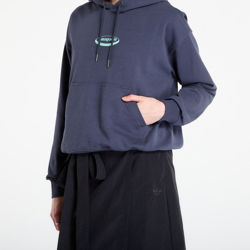 Patagonia W's '95 Oval Logo Daily Hoody Smolder Blue/ Moon Tripper
