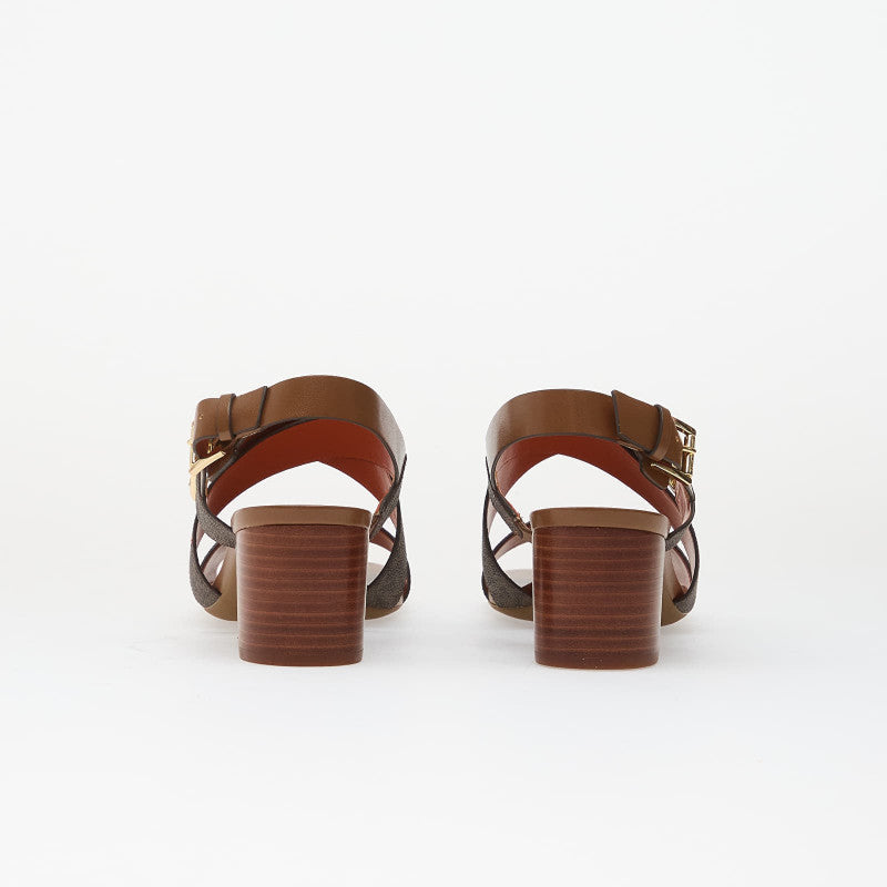 Michael Kors Vera Flex Mid Sandal Brown