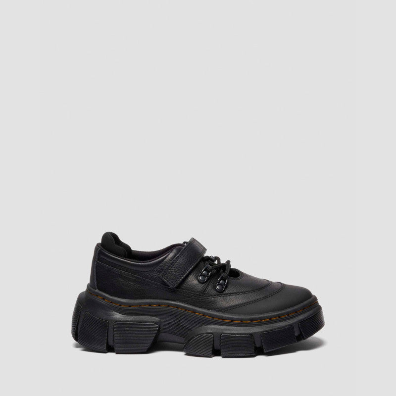 Dr. Martens DMXL MJ MARY JANE Black Virginia+Rubberised Leather