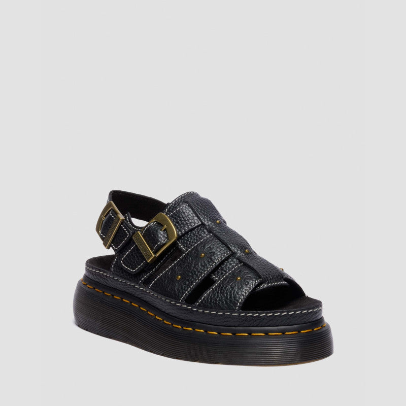 Dr. Martens WRENLIE OPEN FL Black Milled Nappa