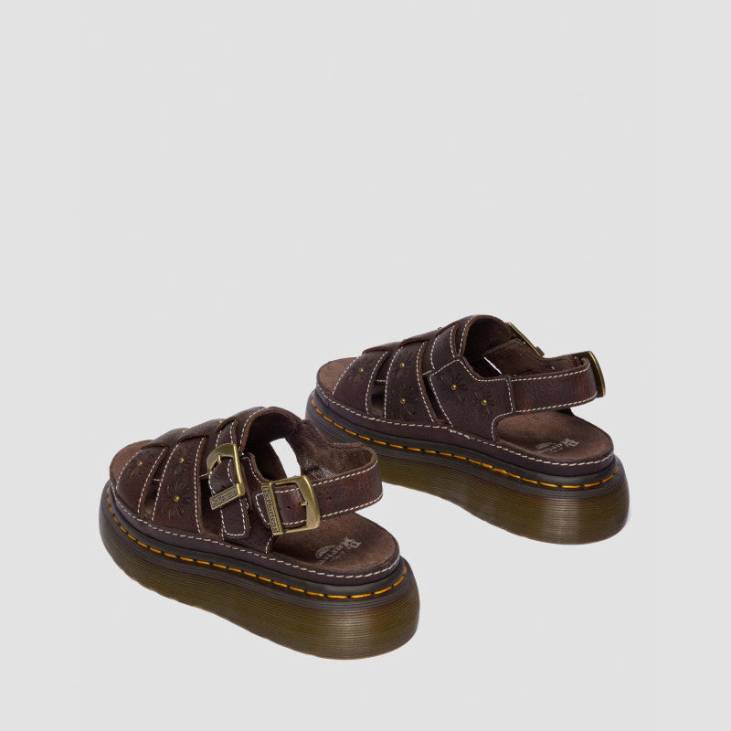 Dr. Martens WRENLIE OPEN FL Dark Brown Grizzly