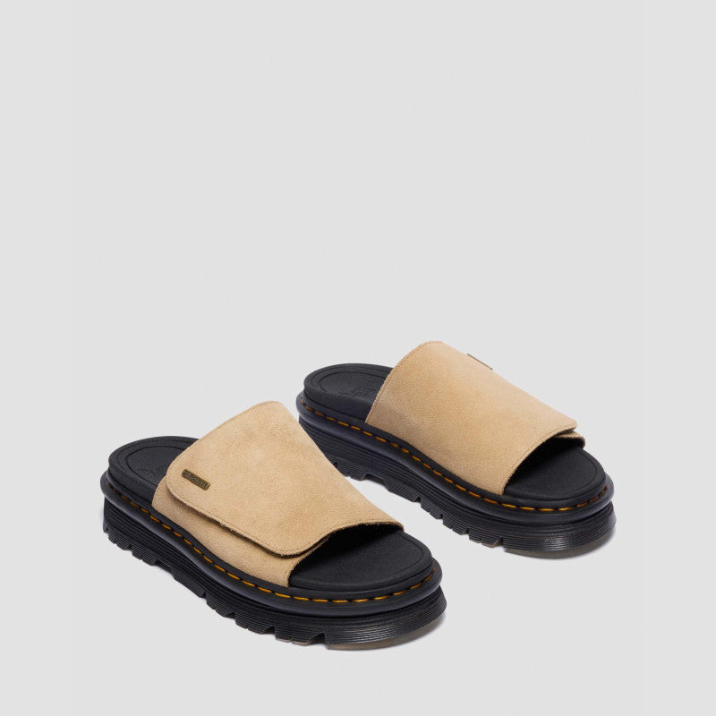Dr. Martens ZEBZAG SLIDE Savannah Tan EH Suede