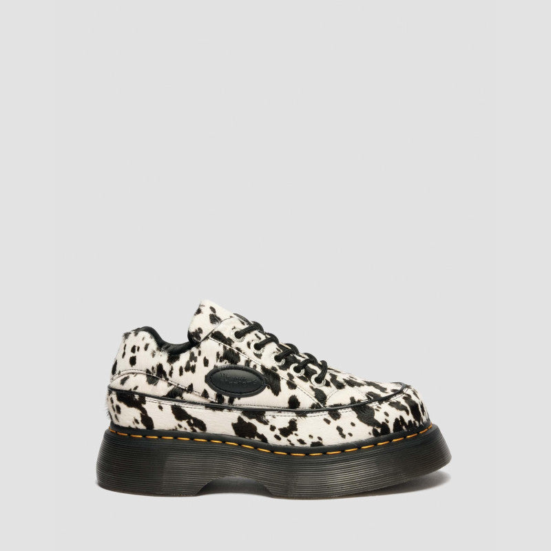 Dr. Martens 8363 BUZZ 5 EYE Cream+Black Dalmatian Print Hair On