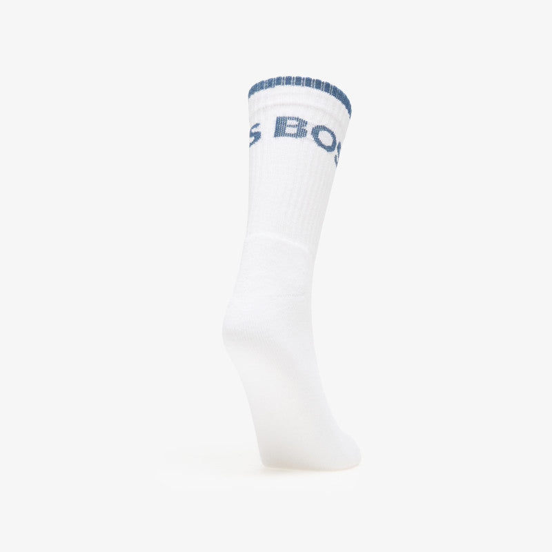 Hugo Boss 6-Pack QS Stripe Socks White
