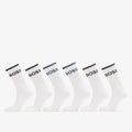 Hugo Boss 6-Pack QS Stripe Socks White