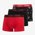 Bokserki Hugo Boss Trunk 3-Pack Design Multicolor