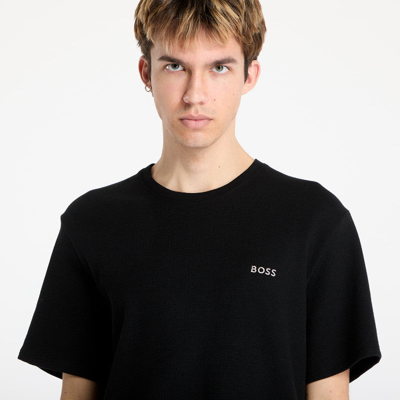 Hugo Boss Men's Waffle T-Shirt Black