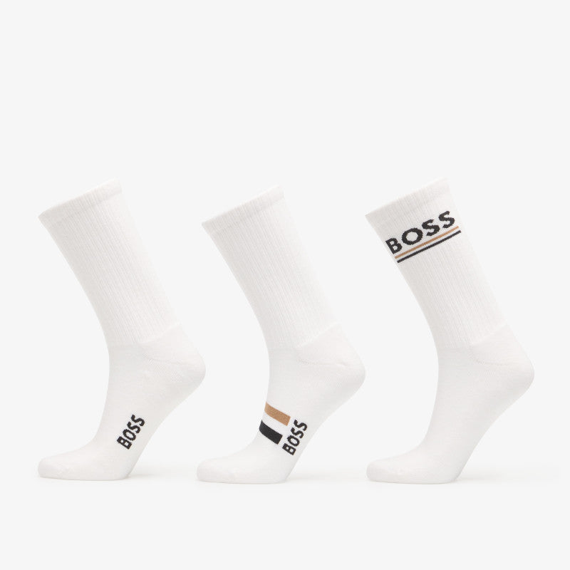 Hugo Boss 3-Pack Qs Rib Iconic Vb White