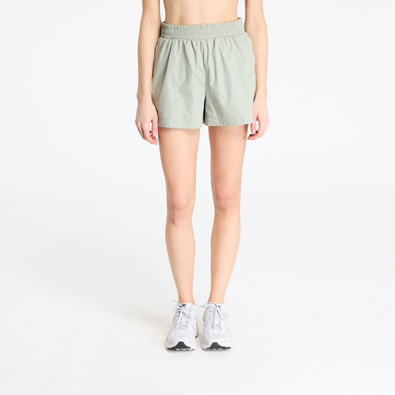 New Era Womens Cotton Black Shorts Pastel Green