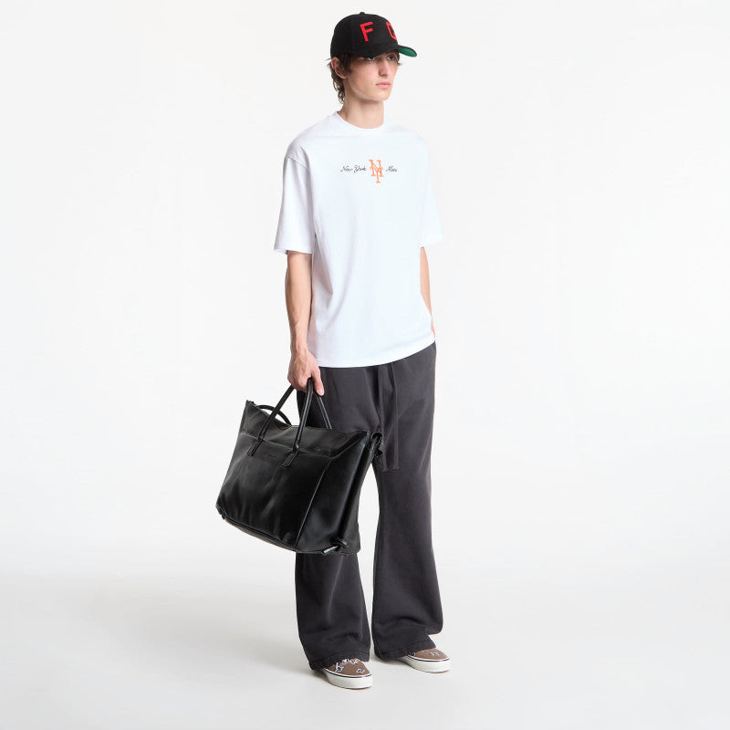 New Era MLB Script OS Tee New York Mets Optic White