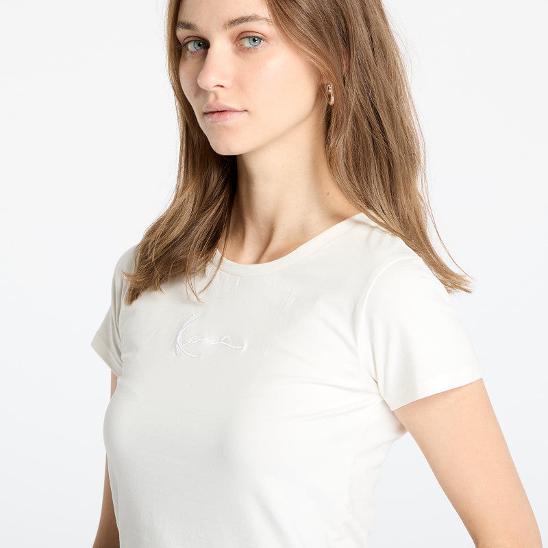 Karl Kani Small Signature Short Tee Off White